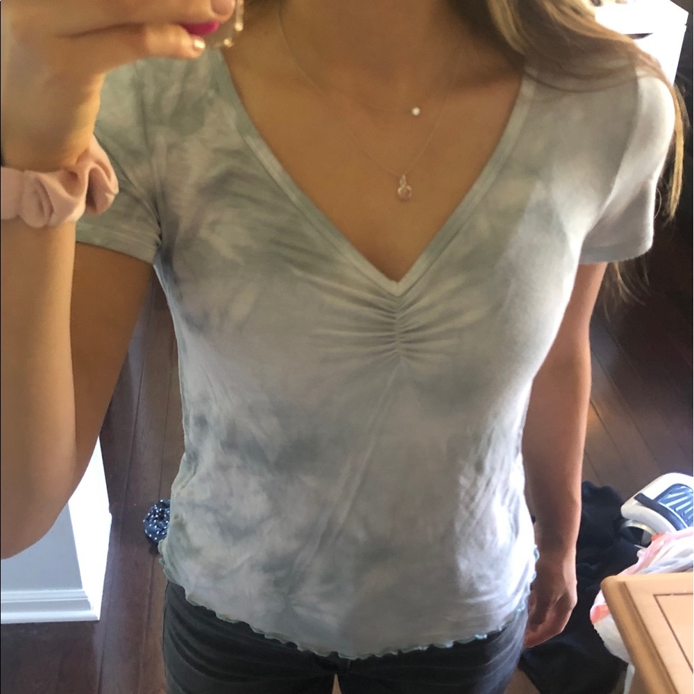 Green/ blue American Eagle tee